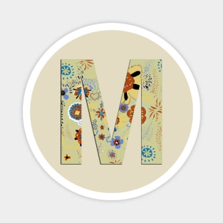 Monogram letter M Magnet